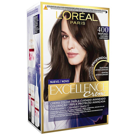 Color ation Excellence Crème Brunette - 400 True Brown - L'Oréal Paris