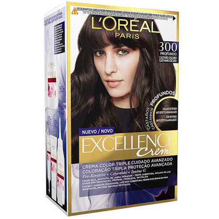 Coloration Excellence Crème Brunette - 300 True Dark Brown Coloration Excellence Crème Brunette - 300 True Dark Brown