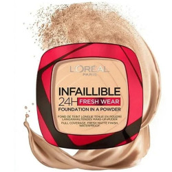Infallible 24H Fresh Wear Powder Foundation- 130 True Beige - L'Oréal Paris