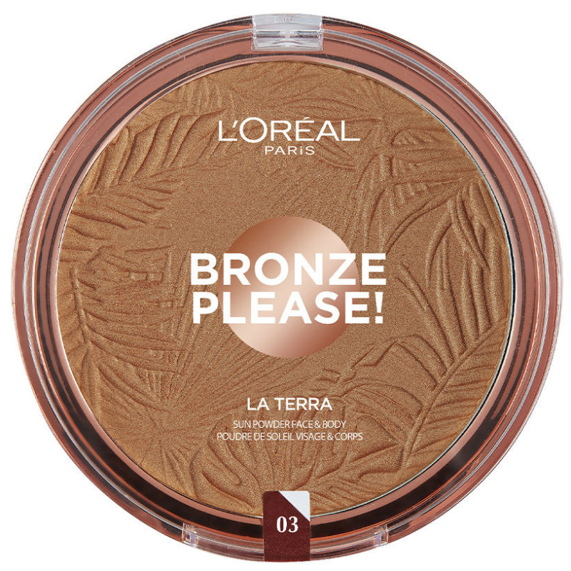 Powder Foundation Bronze Please La Terra - 01 Light Caramel - L'Oréal Paris