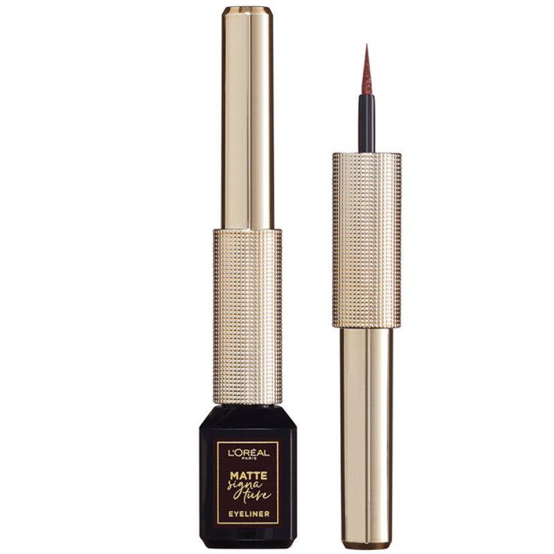 Eyeliner Liquid Matte Signature - 03 Marron - L'Oréal Paris Eyeliner Liquid Matte Signature - 03 Marron - L'Oréal Paris