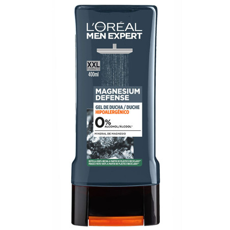 Magnesium Defense Shower Gel Men Expert 0% - 400 ml - L'Oréal Paris