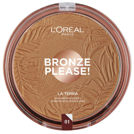 Base de Maquillaje en Polvo Bronze Please La Terra - 01 Light Caramel - L'Oréal Paris