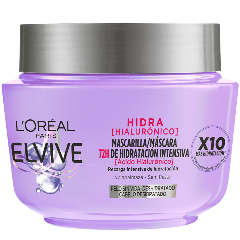 Mascarilla Hidratante 72H Elvive Hidra Hialurónico 300ml - L'Oréal Paris