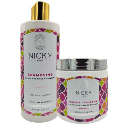 Lote de Champú y Mascarilla con Aceite de Higo Chumbo - Nicky Paris