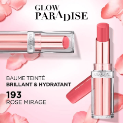 Baume à Lèvres Teinté Glow Paradise - 193 Rose Mirage - L'Oréal Paris