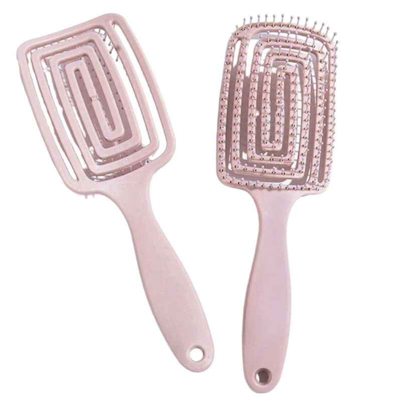 Massage Hair Brush - Rose Pâle