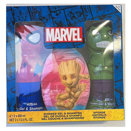 Set de Regalo Spider-Man & Hulk - Gel & Champú 400 ml + Esponja Grande