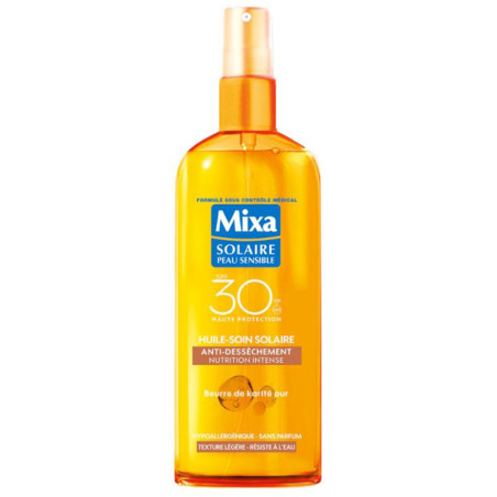 Anti-Dryness Sunscreen Oil SPF 30 - Sensitive Skin - Mixa