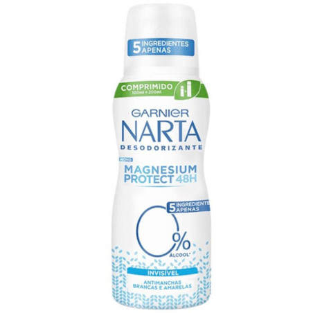 Magnesium Protect Invisible Compressed Deodorant 100ml - Narta