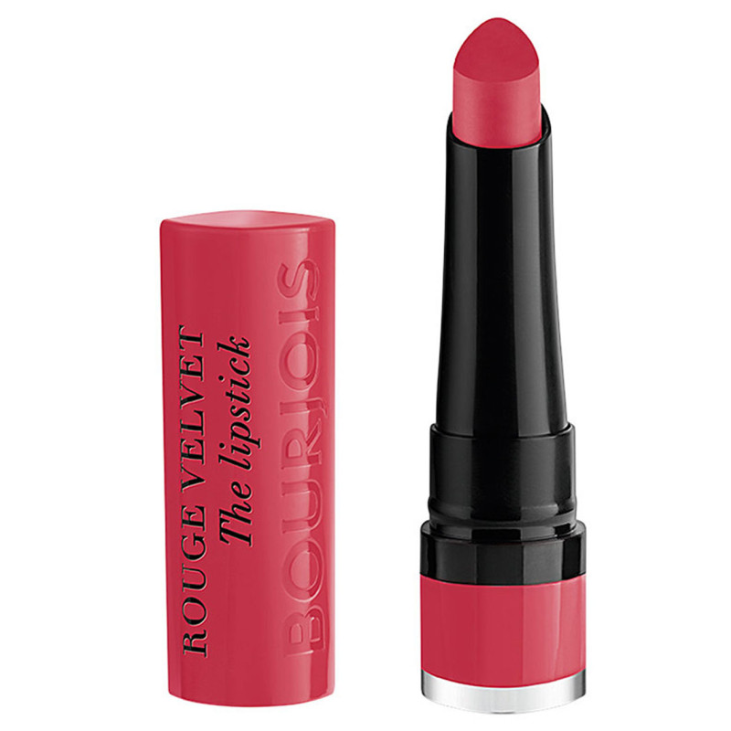 Lápiz Labial Rojo Velvet - 04 Hip Hip Pink - Bourjois