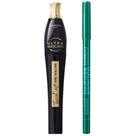 Zestaw Tusz Twist Up + Eyeliner Contour Clubbing - Ultra Brown / Loving Green