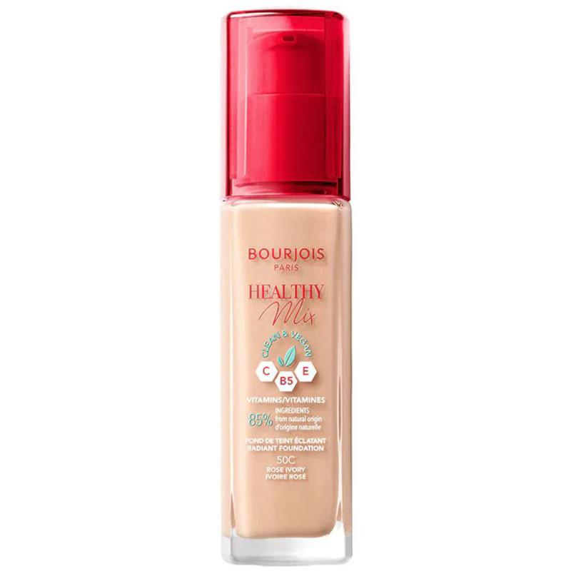 Fond de Teint Healthy Mix Clean - 50C Rose Ivoire - Bourjois