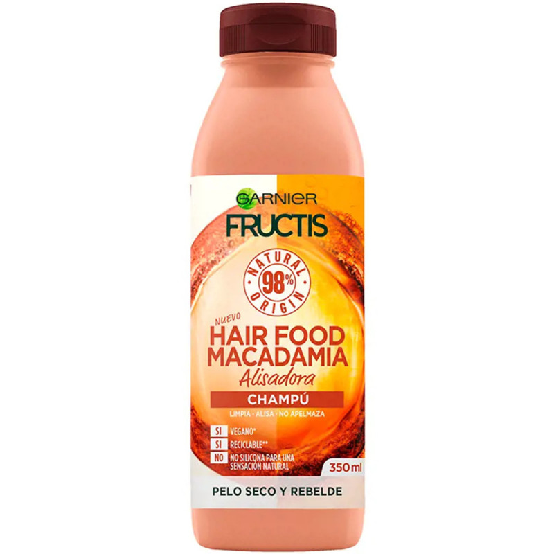 Smoothing Shampoo Fructis Hair Food - Macadamia 350 ml - Garnier - Cosmé'chic