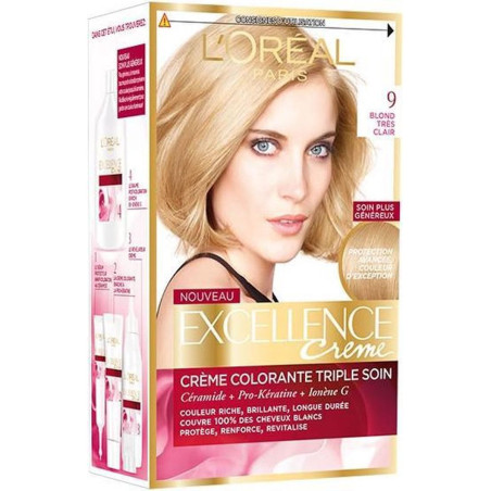 Coloration Excellence Crème  - 9 Blond Clair Clair