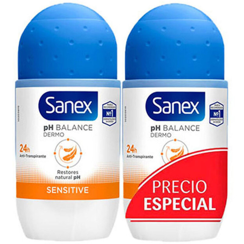 Déodorant Roll-on Duo Dermo Sensitive 2 x 50 ml - Sanex