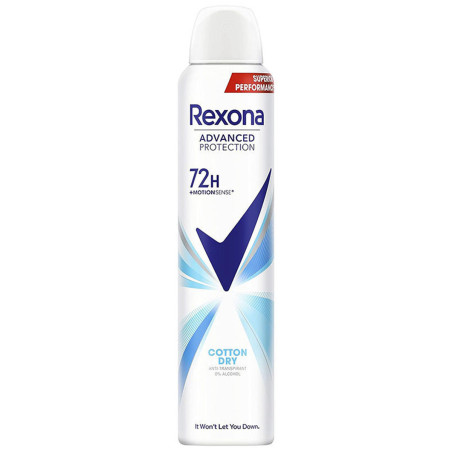 Dezodorant w Spreju Bawełna Sucha 72h - 200 ml - Rexona