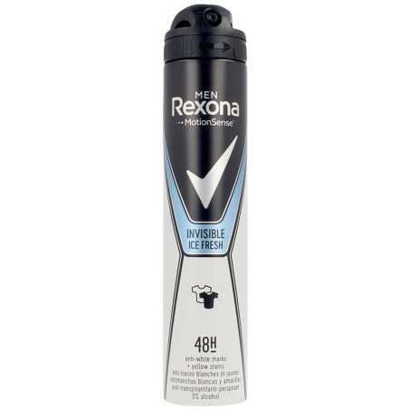 Desodorante en Spray para Hombre Invisible Ice Fresh 48h - 200ml - Rexona