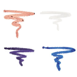 Set of 4 Supreme Pigment Gel Eyeliners - Nude Ivory/ White/ Purple/ Blue - Revolution