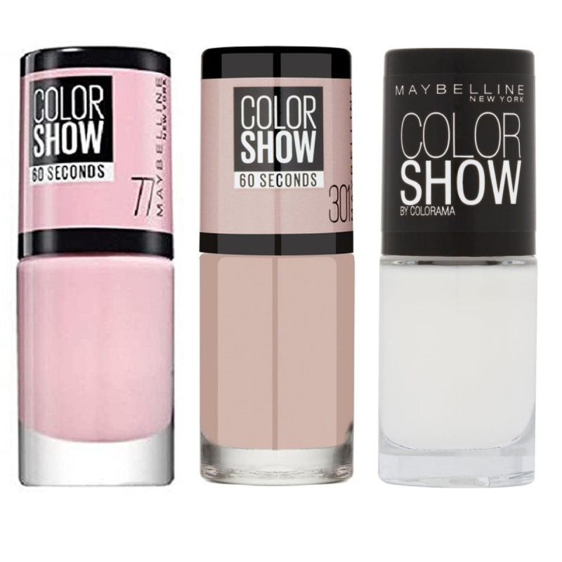 Lot de 3 Vernis Colorshow - 77 Nebline/ 301 Love This Sweater/ 130 Winter Baby - Maybelline New York