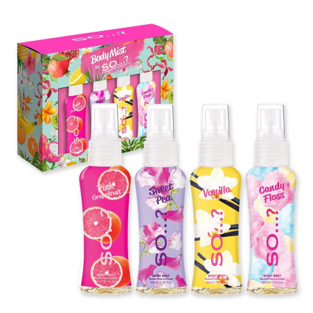 Coffret Brume - Body Mist by So...? 4 x 50 ml