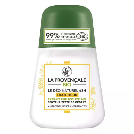 Desodorante 48H Frescura - Aroma de Corteza de Cédrat 50ml - La Provençale Bio