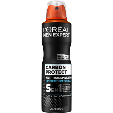 Desodorante en Spray Carbon Protect 5 en 1 - Men Expert 200ml - L’Oréal Paris