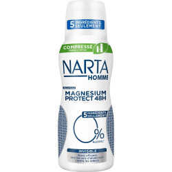 0% Alcohol Onzichtbare Deodorant voor Mannen - Magnesium Protect 100ml - Narta