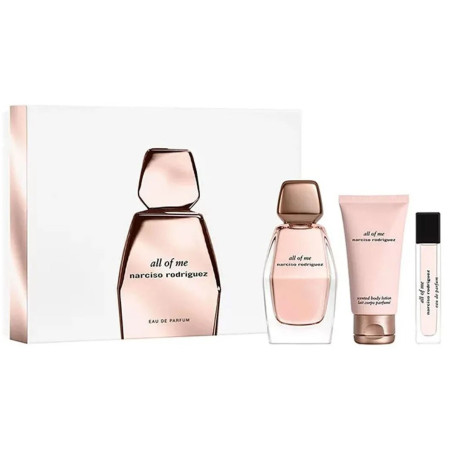 Zestaw All of Me - Woda Perfumowana 90 ml + Mleczko do Ciała 50 ml + Woda Perfumowana 10 ml - Narciso Rodriguez