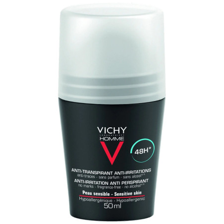 48H Anti-Zweet Roll-On voor Mannen - 50 ml - Vichy