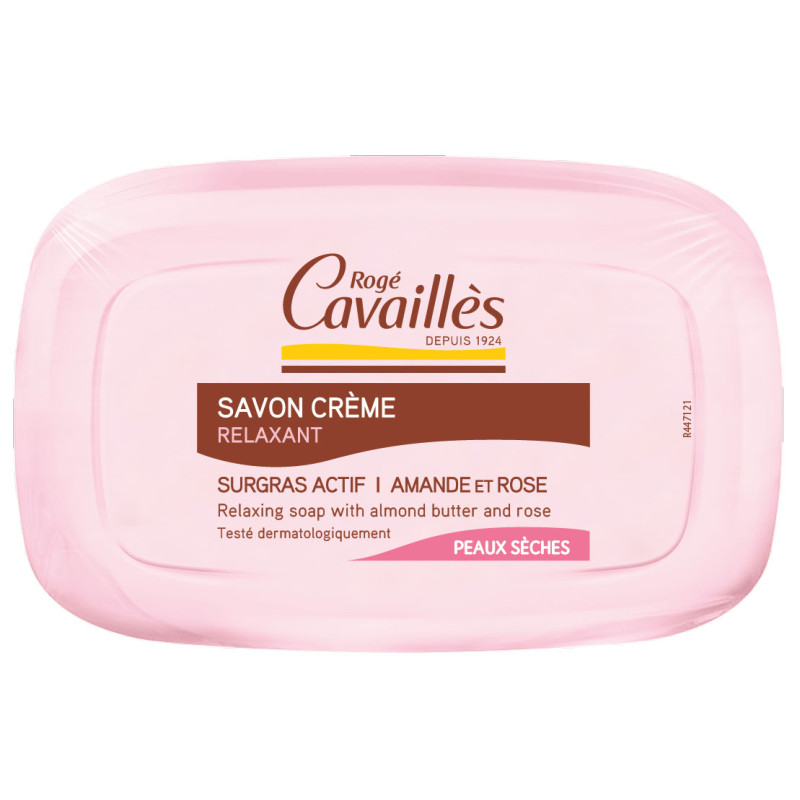 Relaxing Cream Soap Almond & Rose - Active Surgras - Rogé Cavaillès