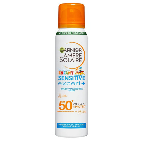 Hypoallergene Kinder-Spray SPF50+ Ambre Solaire Sensitive Expert + - Garnier