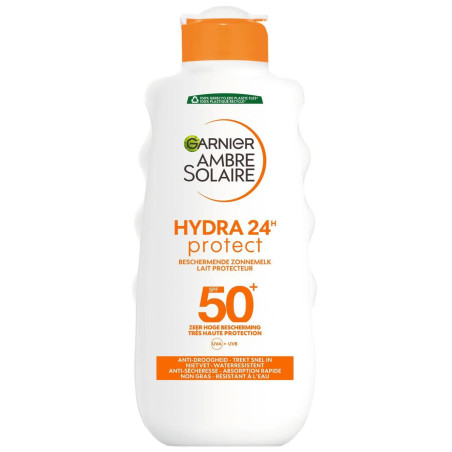 Lait Protecteur Hydra 24h SPF50+ Ambre Solaire - Garnier