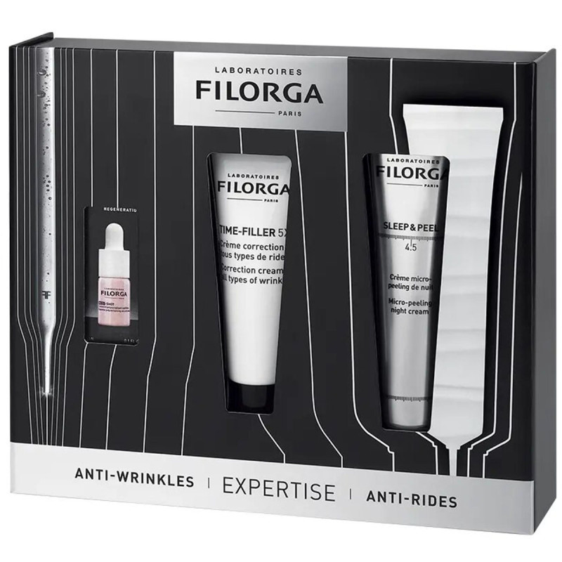 Cofre Experto Antiarrugas Time-Filler – Crema de Noche 40 ml + Crema 30 ml + Concentrado 3 ml - Filorga