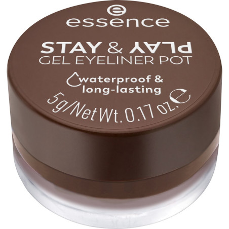 Eyeliner Gel Pot Stay & Play - 02 Brown