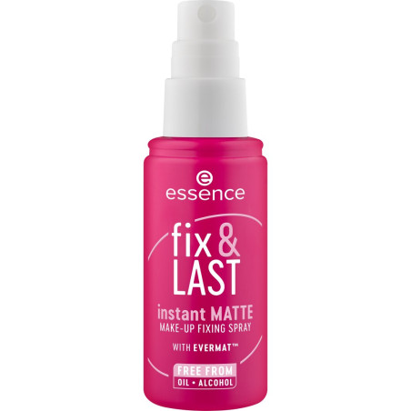 Fix & Last Instant Matte Make-up Fixatiespray - Essence