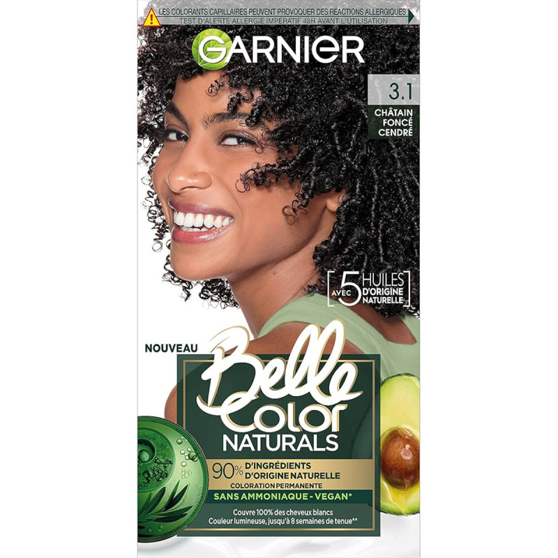 Belle Color Naturals Farba Do Włosów Trwała- 3.1 Châtain Foncé Cendré Belle Color Naturals Farba Do Włosów Trwała- 3.1 Châtain Foncé Cendré