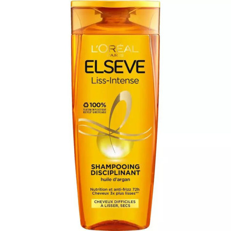 Szampon Wygładzający Liss-Intense Elseve - Włosy Trudne Do Wyprostowania - L'Oréal Paris
