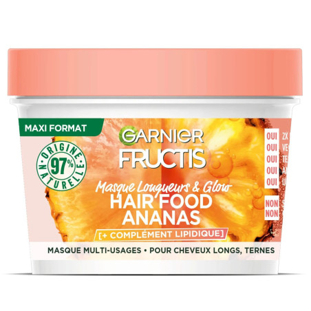 Fructis Länge & Glow Maske - Hair Food Ananas - Garnier