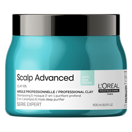 2-in-1 Diepe Reiniging Scalp Advanced Shampoo & Masker 500 ml - L’Oréal Professionnel