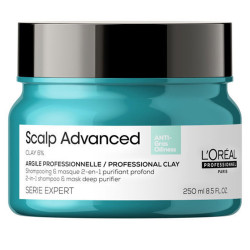 Głęboko Oczyszczający Szampon i Maska 2 w 1 Scalp Advanced 500 ml - L’Oréal Professionnel