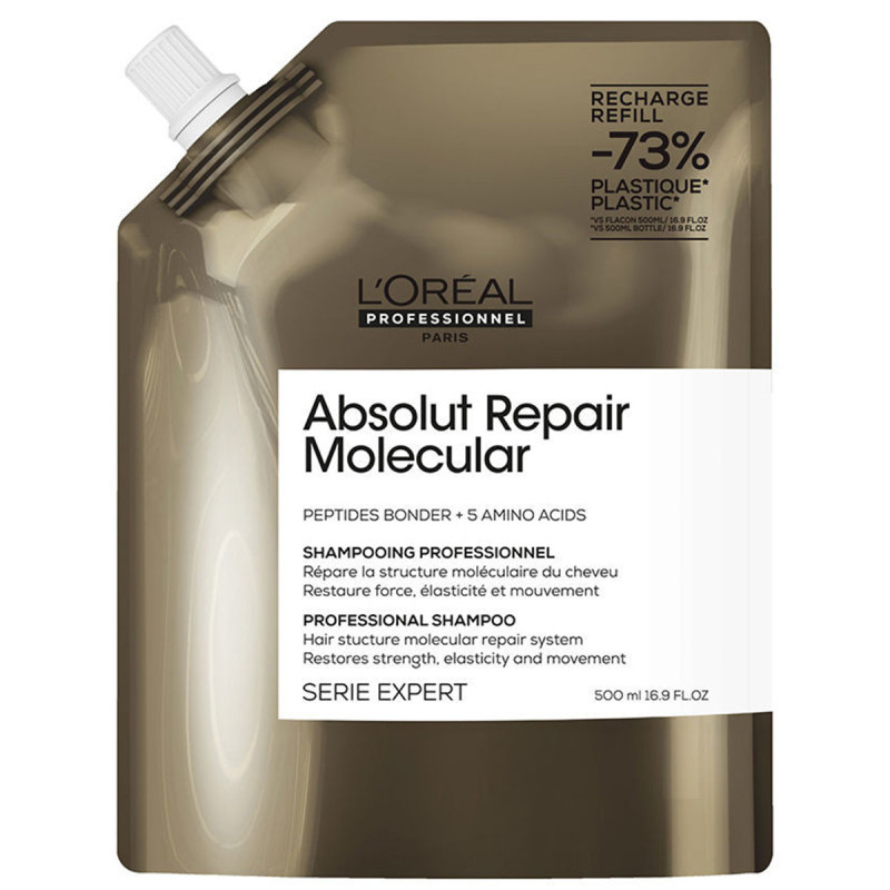 Absolute Repair Molecular Shampoo Navulling 500 ml - L’Oréal Professionnel Absolute Repair Molecular Shampoo Navulling 500 ml - L’Oréal Professionnel