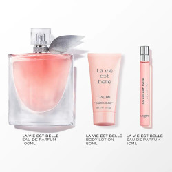 Coffret La Vie est Belle - Eau de Parfum 100 ml + 10 ml + Lotion Corps 50 ml  - Lancôme