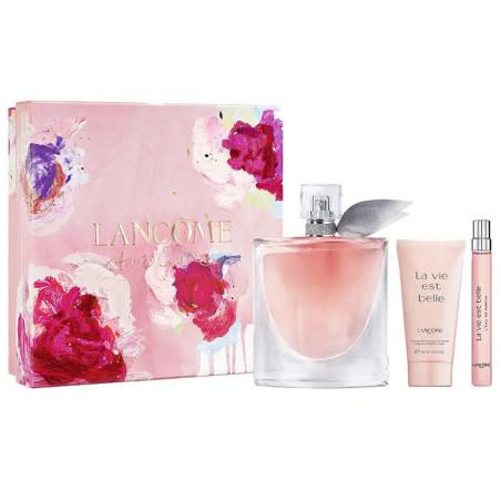 Coffret La Vie est Belle - Eau de Parfum 100 ml + 10 ml + Lotion Corps 50 ml  - Lancôme