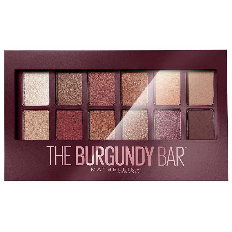 GEMEY MAYBELLINE - Palette THE BURGUNDY BAR - 12 Couleurs