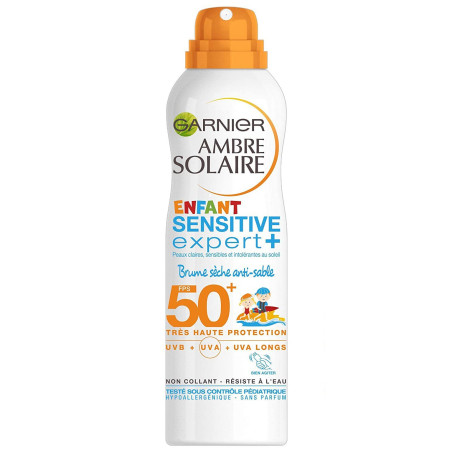 GARNIER - Kids Anti-Sand Dry Mist SPF50+ AMBRE SOLAIRE SENSITIVE EXPERT +
